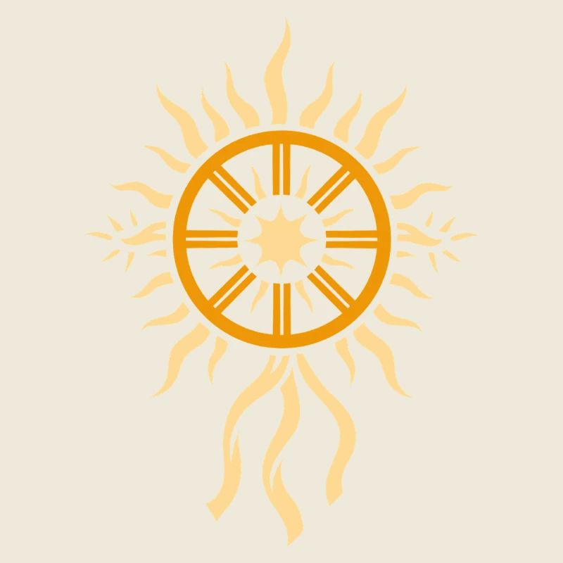 Roue du solstice d’été – Symbole des festivals annuels