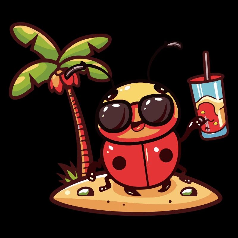 Vacances d’été de coccinelle