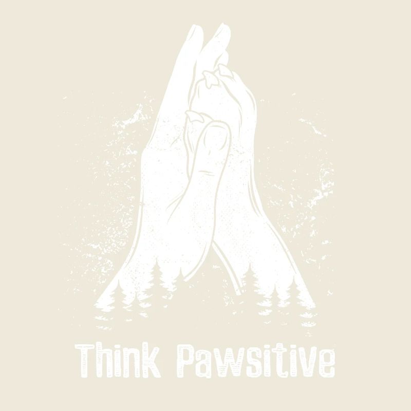 Think Pawsitive - Main + Patte de chien - High Five