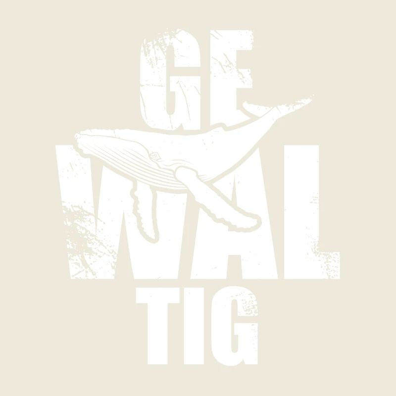 Gewaltig Wal - Buckelwal - Meeressäuger - Geschenk