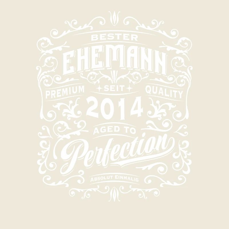 Bester Ehemann seit 2014, Retro, Hochzeitstag