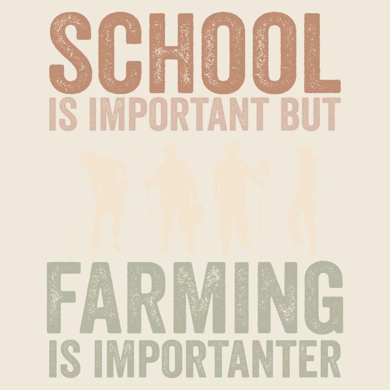 School is important but farming is importanter