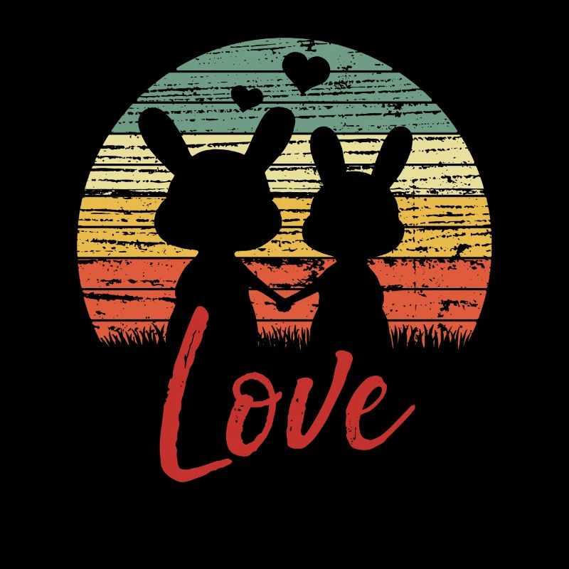 Bunny love - Valentine's Day Geschenk