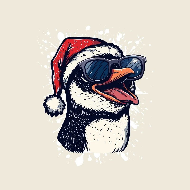 Penguin Christmas Funny