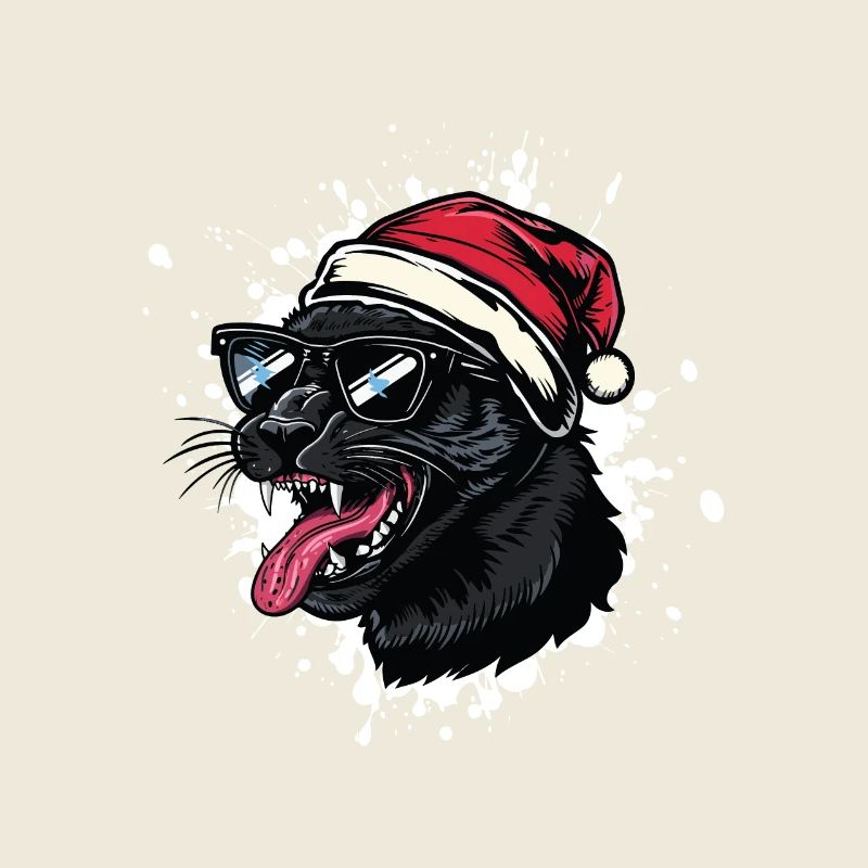 Panthère Noël Drôle