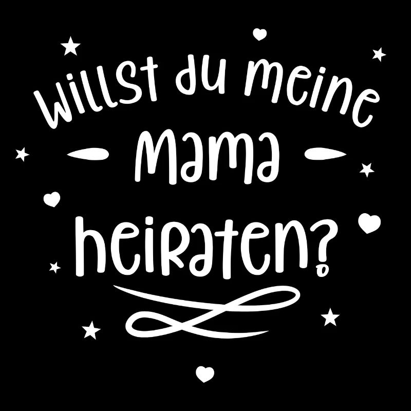 Willst du meine Mama heiraten? Süßer Antrag.