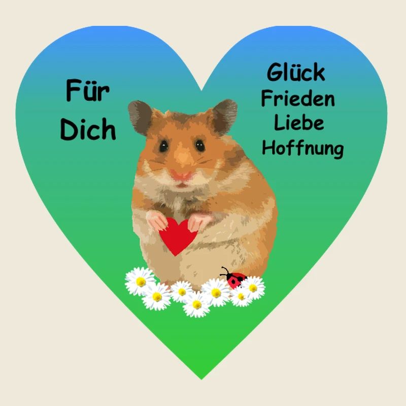 Hamster Menno Herz Mutmacher Motivation