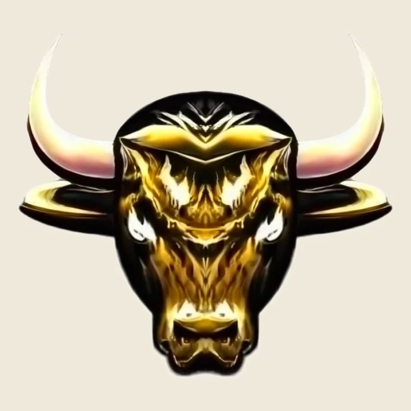 STYLIZED GOLDEN BULL