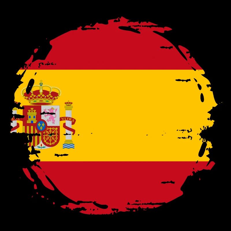 Drapeau de l’Espagne Drapeau espagnol Vintage Look en détresse