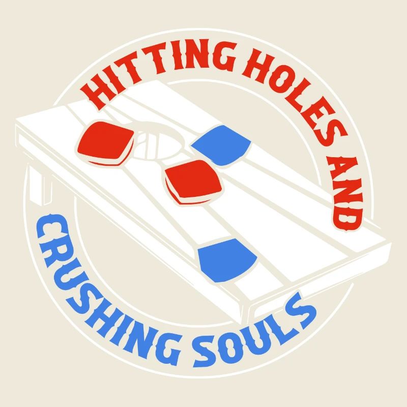 Frapper des trous et écraser les âmes Cornhole Bean Bag