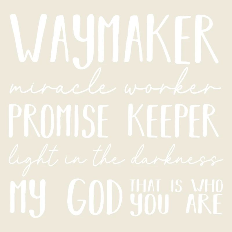 Waymaker Faiseur de miracles Gardien de la promesse Christian