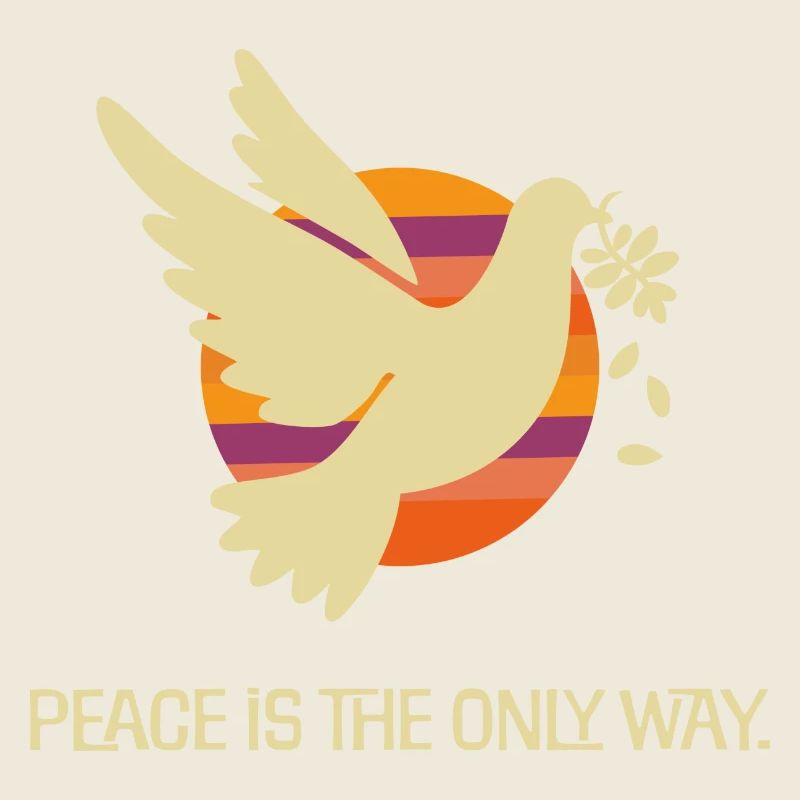 friedenstaube herbstfarben statement frieden 2