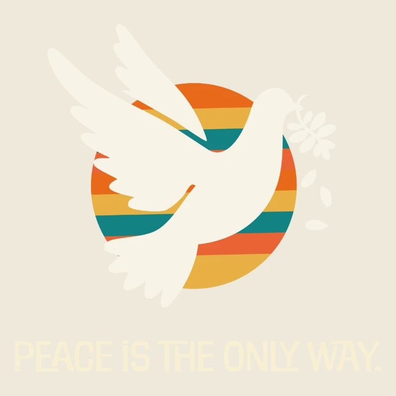 Friedenstaube Statement gegen Krieg