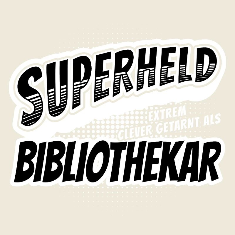 Superheld, clever getarnt als Bibliothekar