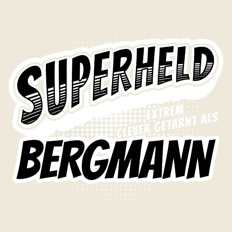 Superheld, clever getarnt als Bergmann