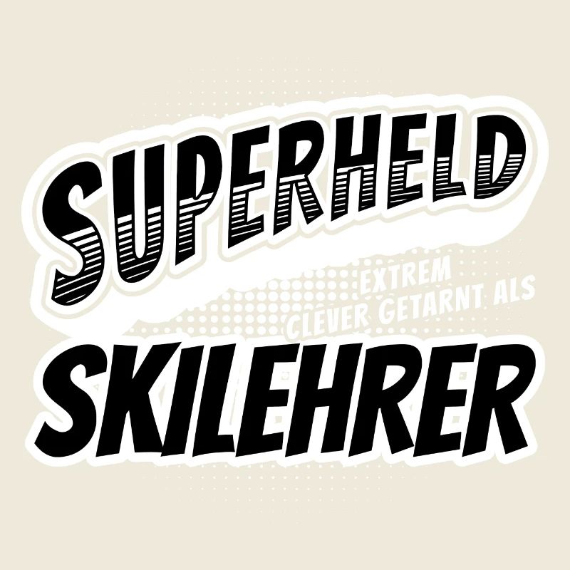 Superheld, clever getarnt als Skilehrer