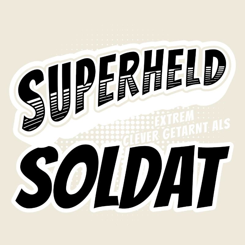 Superheld, clever getarnt als Soldat