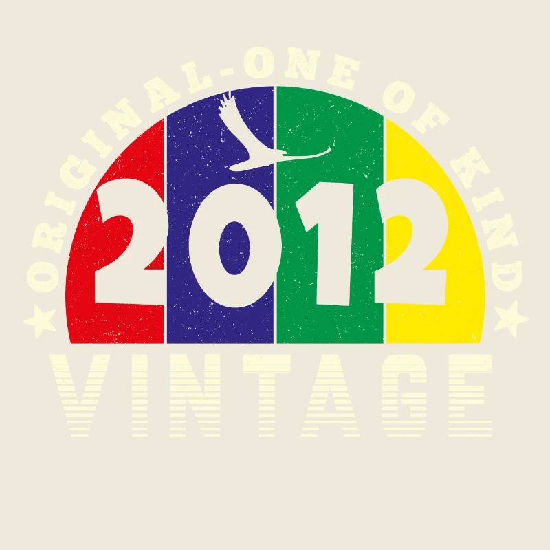 Vintage 2012 Retro - Bursdag