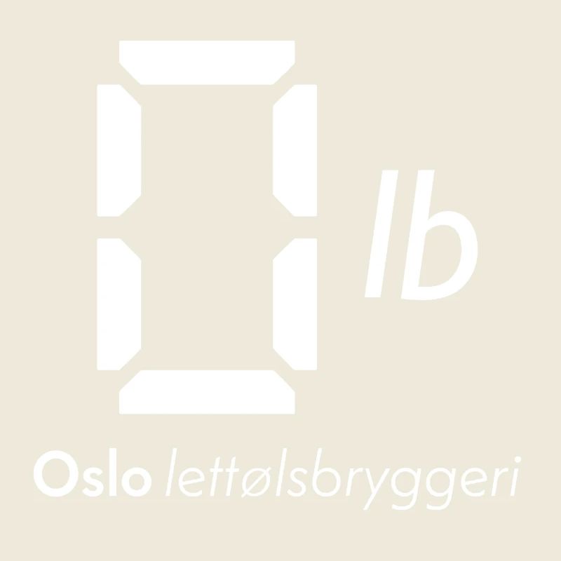 Oslo Lettølsbryggeri logo inverted