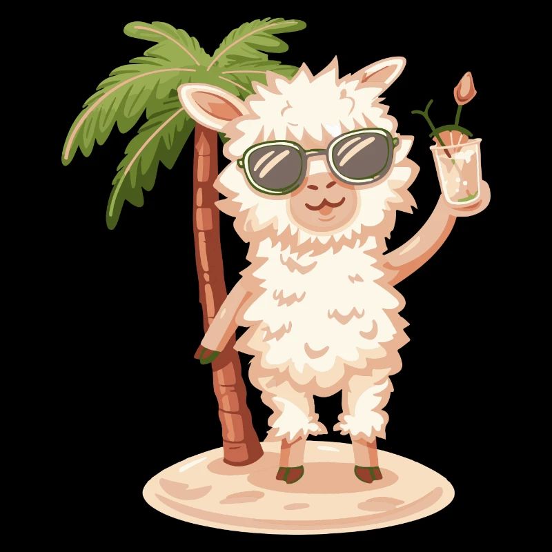 Alpaka Llama Sommer Urlaub