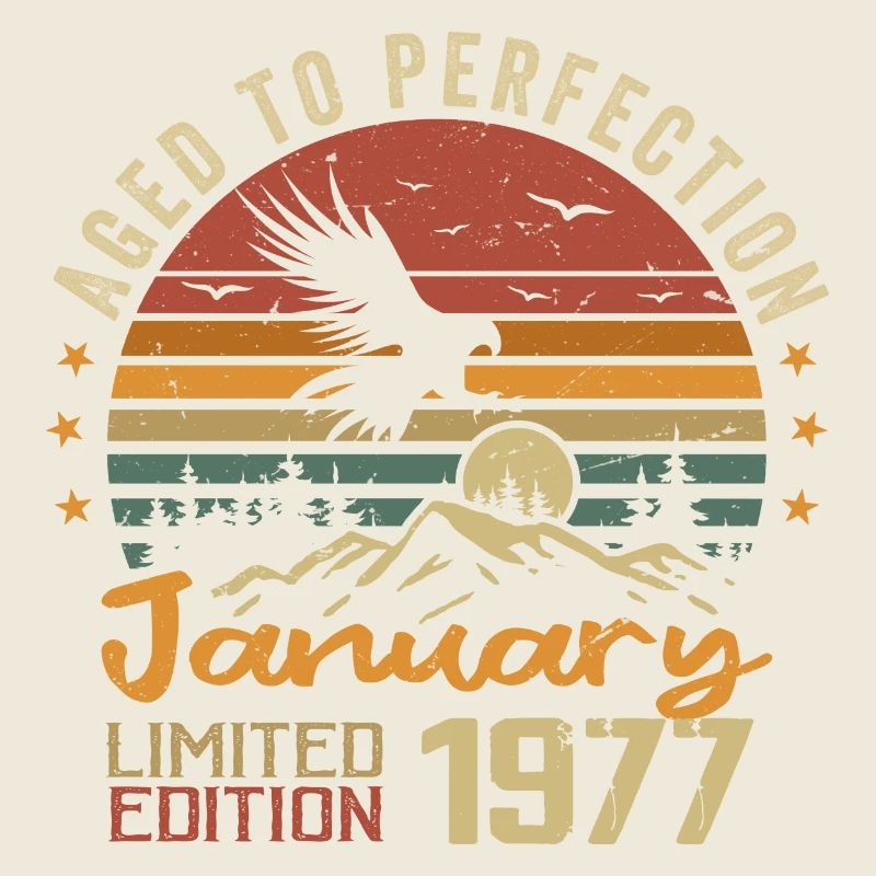 Januar 1977 Retro Vintage Geburtstagsgeschenk