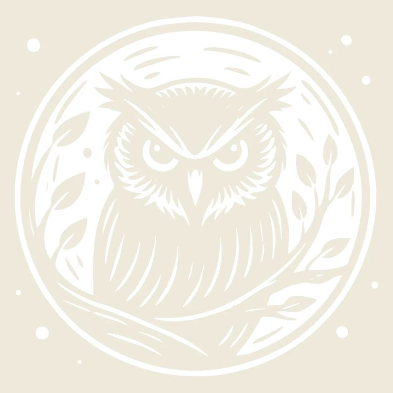 Owl in the Night Design – Mysterious