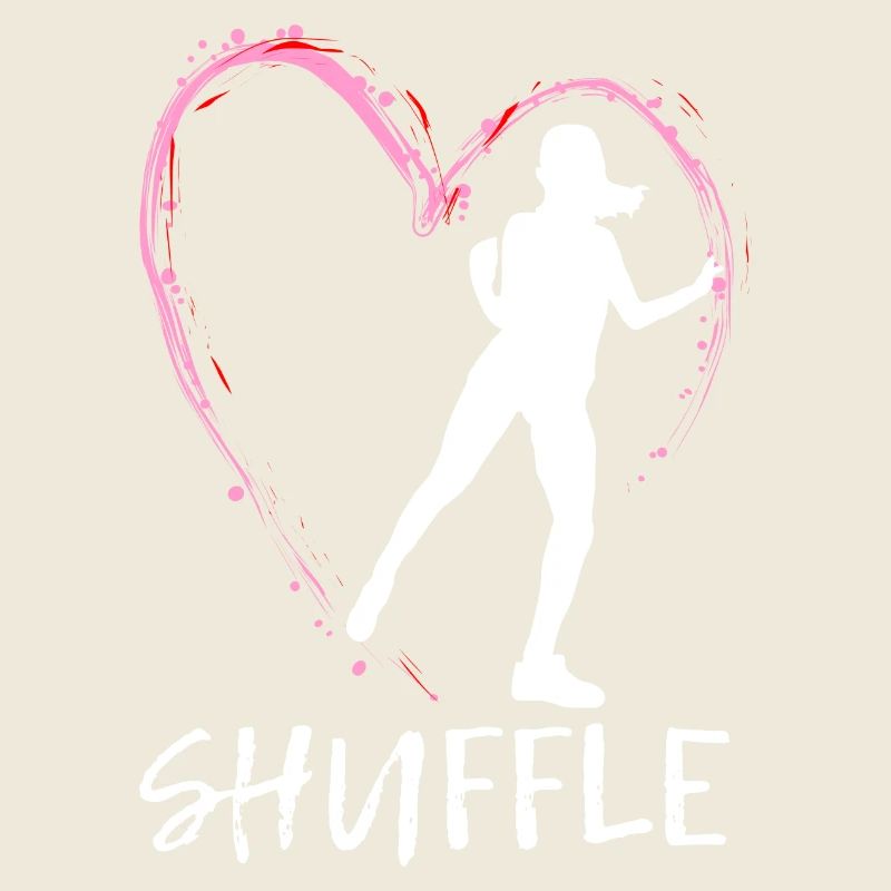 Dear Shuffle Dance - pink heart with dancer