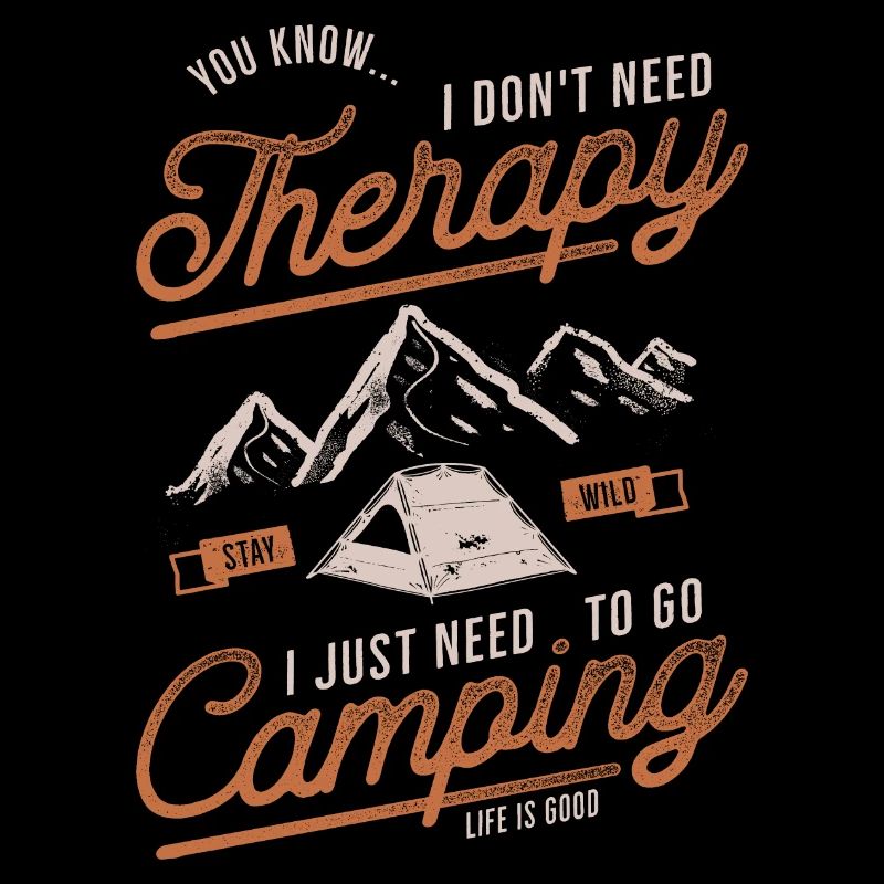 Camping Therapy Caravan Holiday Camping Gift