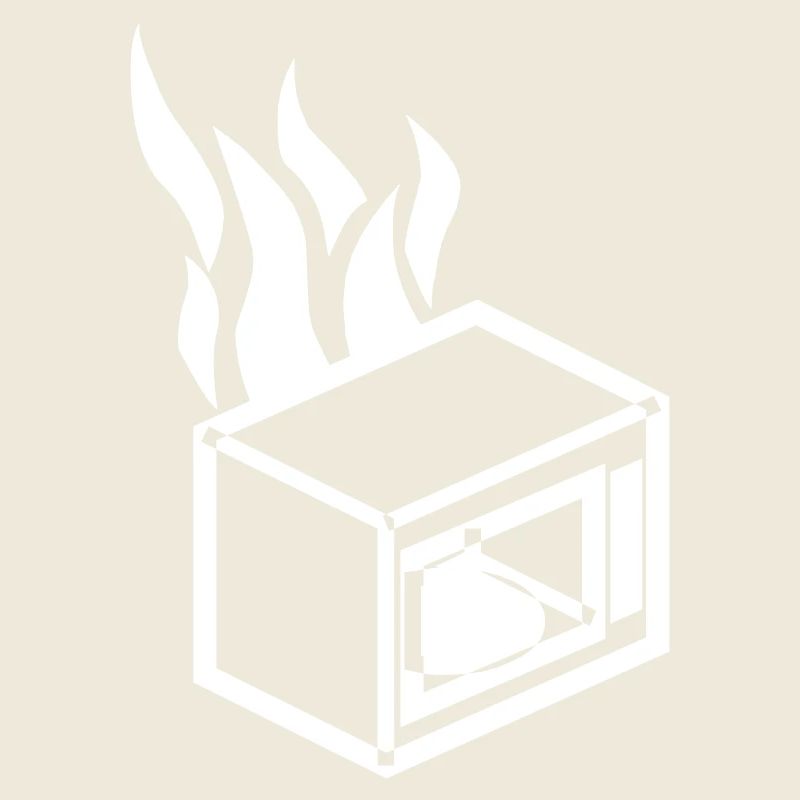 Burning microwave