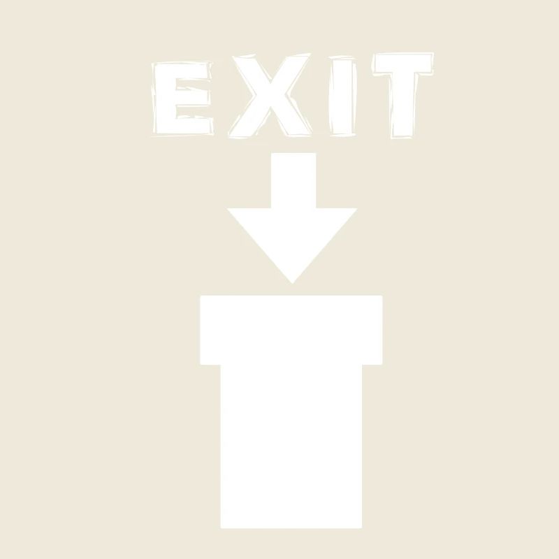 Exit Comic Retro Design