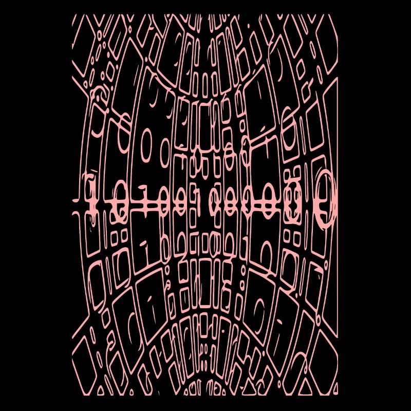 Code binaire Abstrait (rose)
