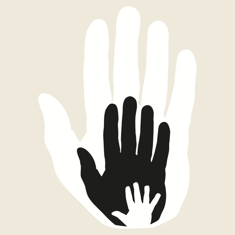 Bébé main dans la main dans la main