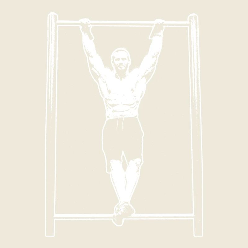 Calisthenics Hanging Pose Silhouette