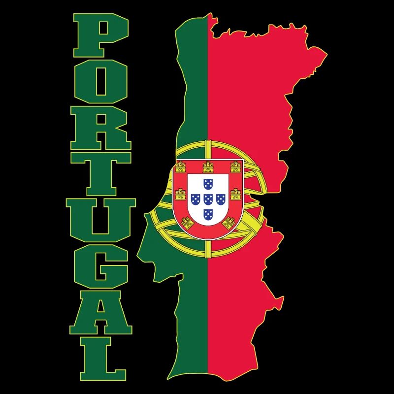Portugal Flag Map