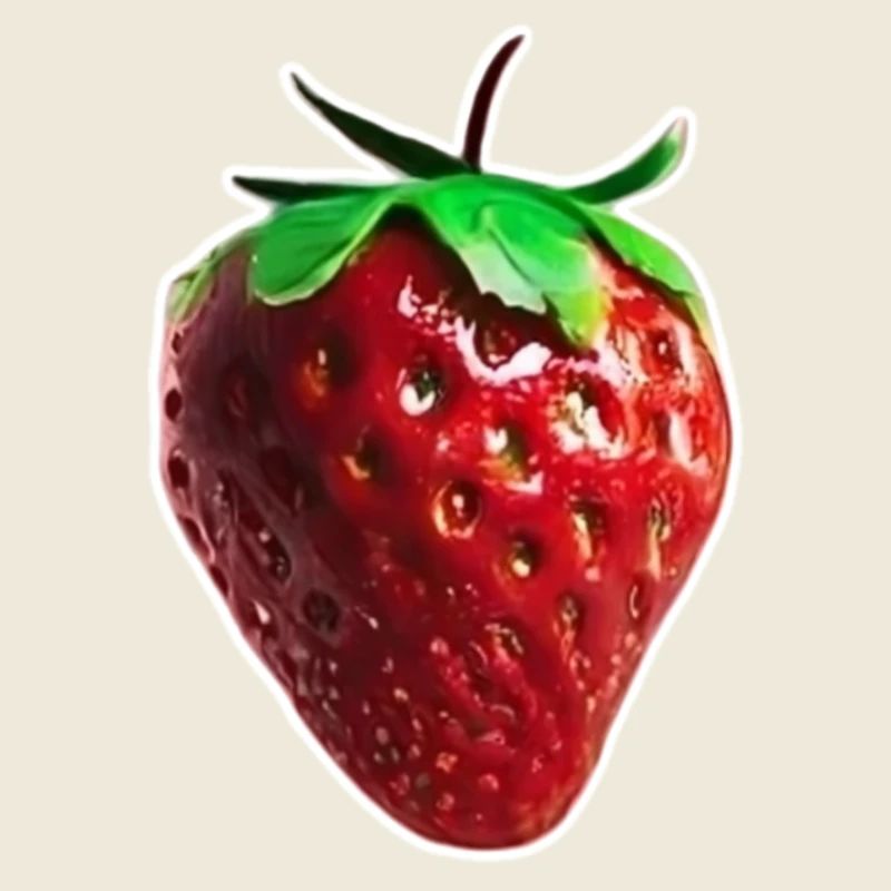 Hübsche rote Erdbeere