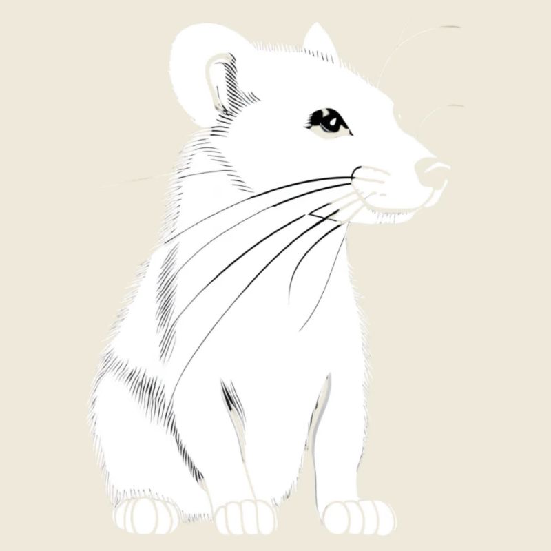 Verspieltes Frettchen