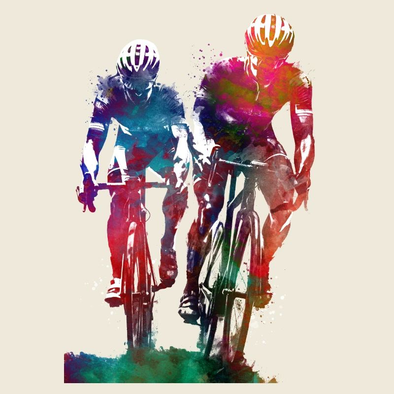 Deux cyclistes arborent de l’art
