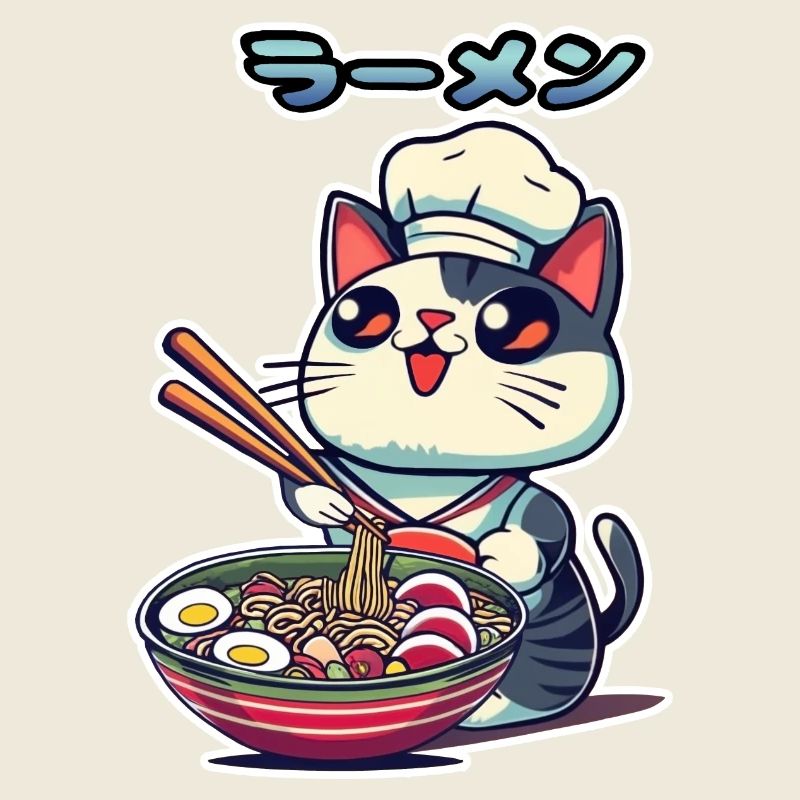 Fun Ramen Cat