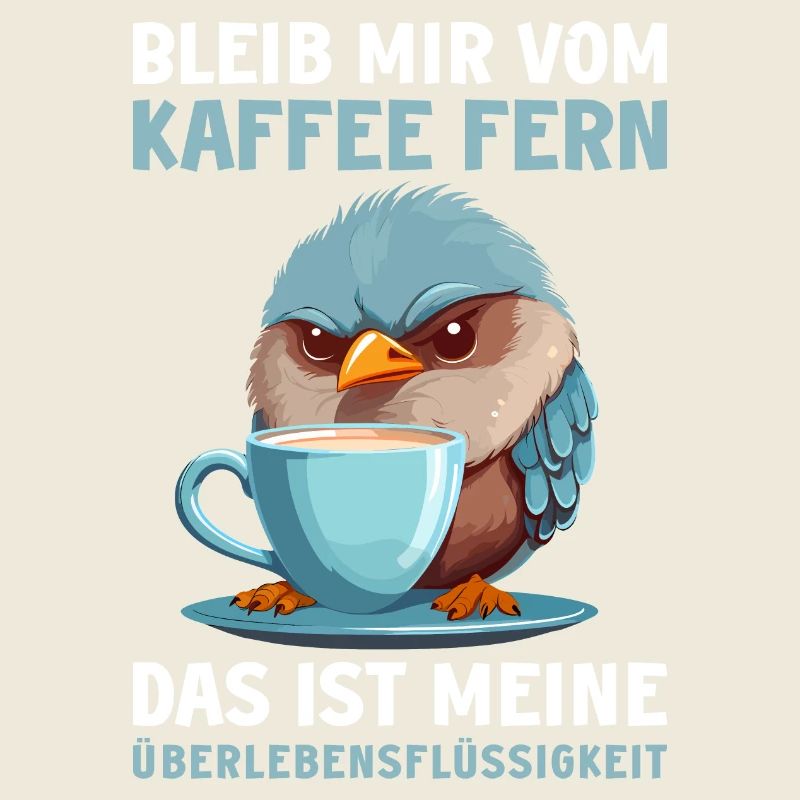 Lustig Vogel Kaffee Vögel Kaffeeliebhaber Spruch