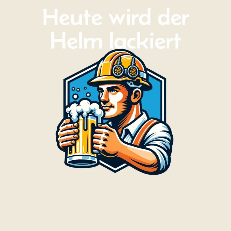 Bier - Heute wird der Helm lackiert Trinkspruch