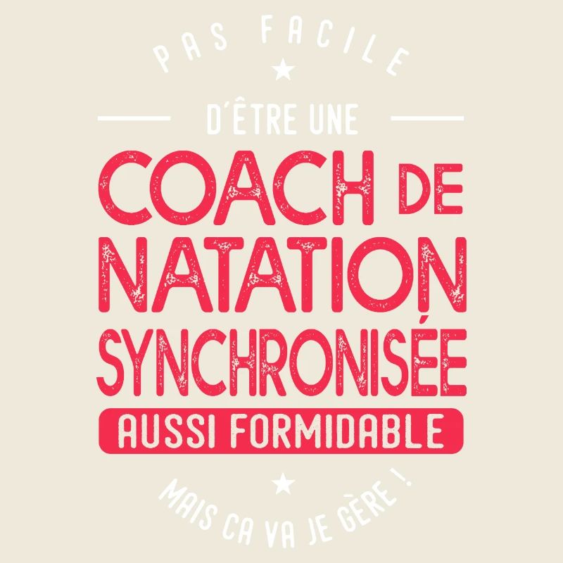 coach Natation synchronisée formidable cadeau
