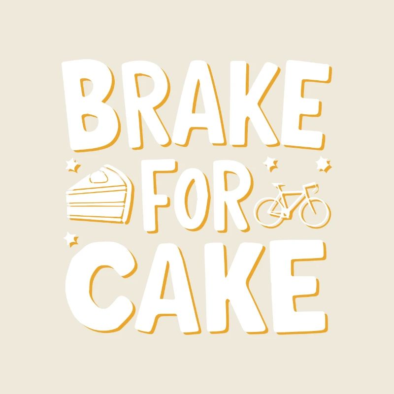 Gâteau de vélo sucré Conception de motivation