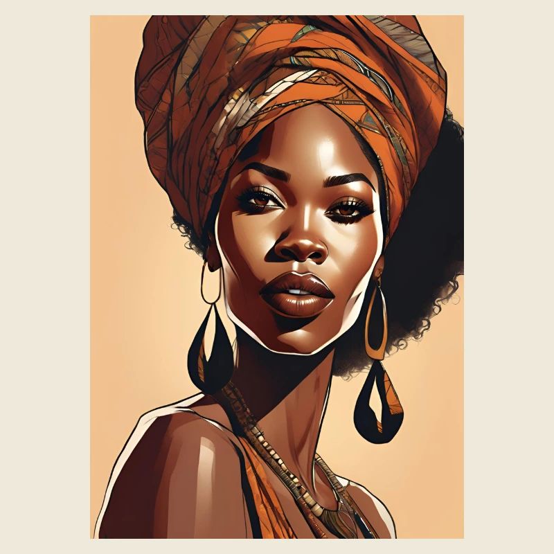 Schwarze schöne Frau Afrika