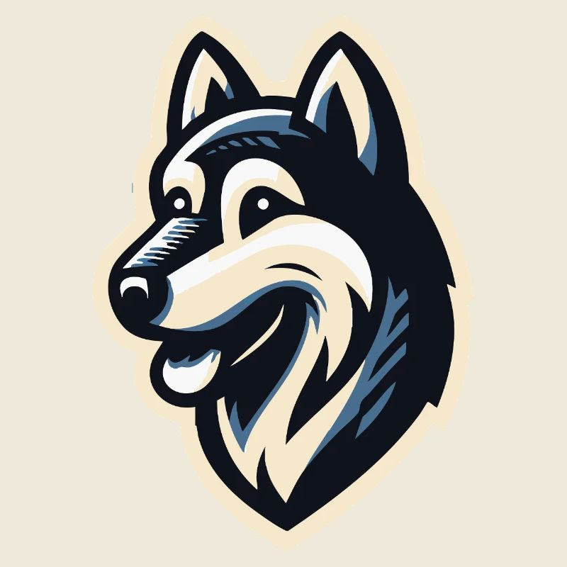 Husky in profile
