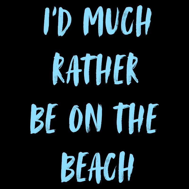 Strandliebhaber Spruch Design