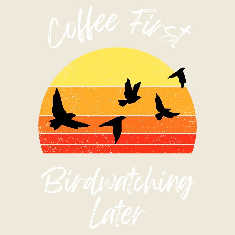 Scène d’observation des oiseaux au coucher du soleil
