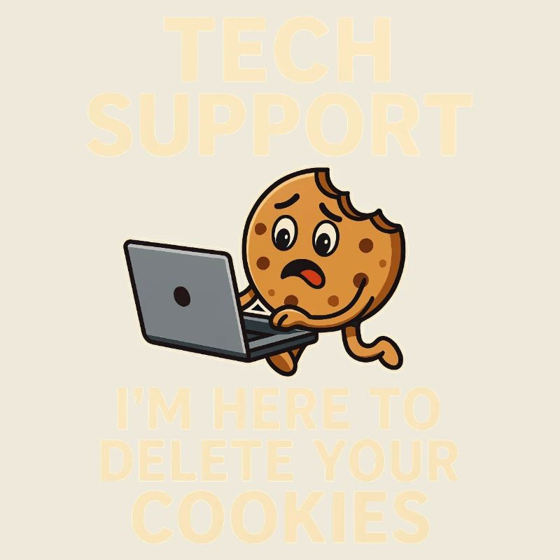 Tech Support I'm Here To Delete Your Cookies