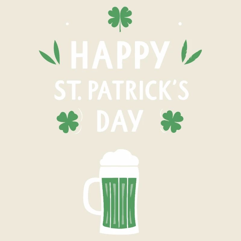 St. Patrick's Day Bier & Kleeblatt