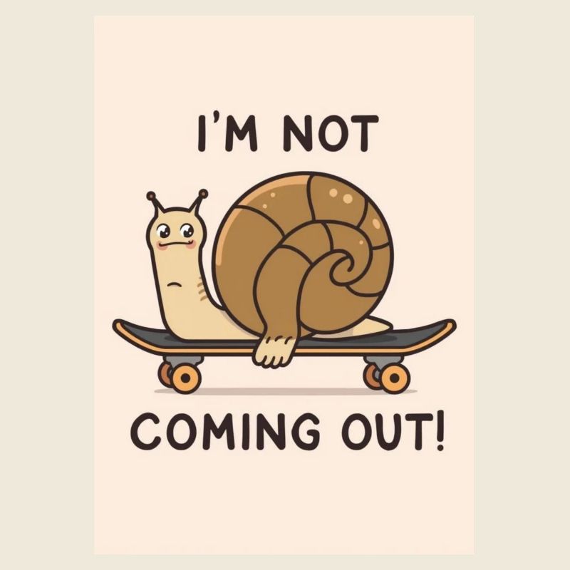 Escargot sur Skateboard : Ne Pas Sortir