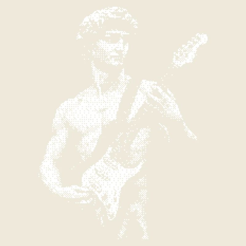 David Statue Michelangelo playing Guitar